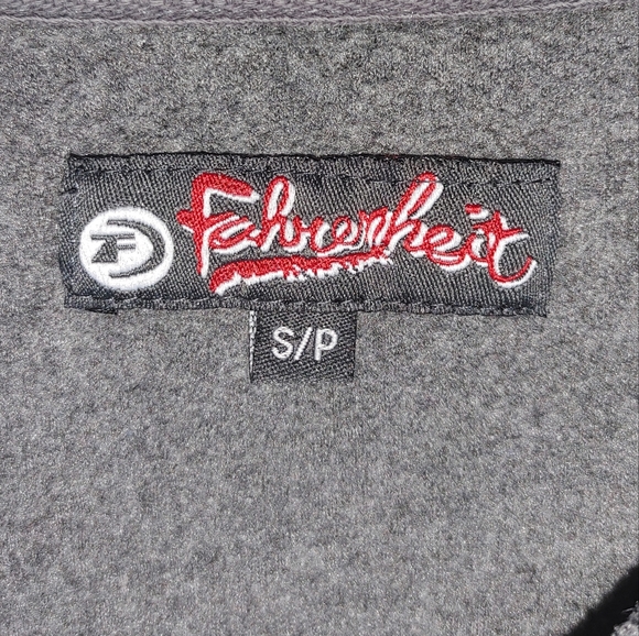 Grey Fahrenheit brand pullover 1/4 zip long sleeved sweater - Picture 2 of 3